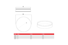 Maxivent round connector for M4516 horizontal/low profile - RC