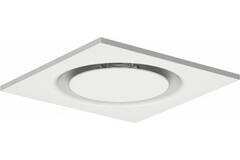 Ceiling diffuser steel round air outlet for supply and exhaust 595x595 mm - 250 mm - RAL 9010