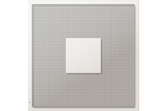 Perforated Ceiling Grille for Supply and Exhaust 595x595 mm – 125 mm – RAL 9010