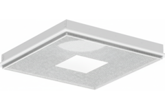 Perforated ceiling diffuser for supply and exhaust 595x595 mm - 250 mm - RAL 9016