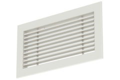 Aluminium bar grating - with friction springs - 300x100 mm - RAL 9010