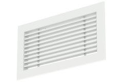 Aluminium bar grating - with friction springs - 300x100 mm - RAL 9016