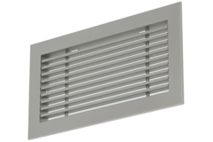 Bar grating aluminum - with clamping springs - 400x200 mm - Anodized aluminum