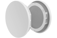 Sound-attenuating overflow grille – 100/125/160 mm – RAL 9003