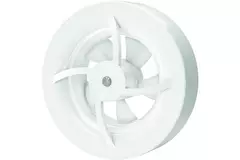 Solara bathroom fan with heat mover - 100 mm diameter - matte white