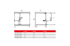 Maxivent WTW Air Handling Units with Heat Wheel, 4200 m³/h, with Hot Water Coil, Vertical Left - RHE 4200 V WOJL