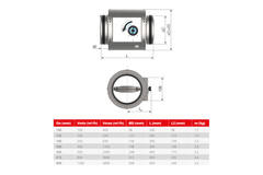 Round CAV Constant volume controller double walled diameter 100 mm