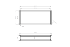 Flexible connector 600 x 250 - VS 6025