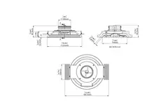 Ergovent Insertable Frameless Round Ventilation Valve, 100 mm - with Coanda Effect