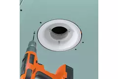 Ergovent Insertable Frameless Round Ventilation Valve, 100 mm - with Coanda Effect