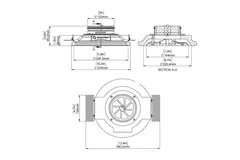 Ergovent plug-in frameless ventilation valve round 125 mm - with coanda effect