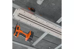 Ergovent plasterable frameless louvre 1050 mm with connection diameter 75 mm - modular - 2 slots