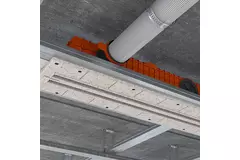 Ergovent plasterable frameless louvre 1050 mm with connection diameter 75 mm - modular - 2 slots