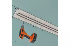 Ergovent plasterable frameless louvre 1050 mm with connection diameter 75 mm - modular - 2 slots