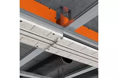Ergovent plasterable frameless louvre 1050 mm with connection diameter 125 mm - air conditioning - 2 slots