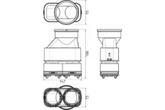 Ubbink Air Excellent 55SC-23C connector for DBOX air distribution box 200/800