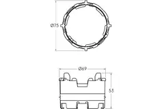 Ubbink Air Excellent 23C Click-Seal Ring - 10 pieces