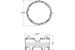 Ubbink Air Excellent 34C Click-Seal Ring - 10 pieces