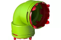 Ubbink Air Excellent 48C bend 90° connector