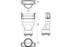 Ubbink Air Excellent 45SC - 48C reducer