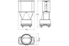 Ubbink Air Excellent 48C - 55SC reducer