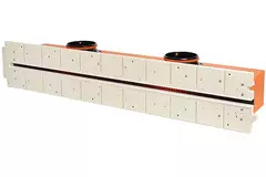 Ergovent recessible frameless linear grille 1050 mm with connection diameter 125 mm - air conditioning - 1 slot