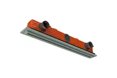 Ergovent plasterable frameless linear grille 1000 mm with 75 mm connection diameter - standard