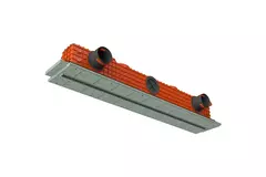 Ergovent plasterable frameless linear grille 1000 mm with 75 mm connection diameter – profile