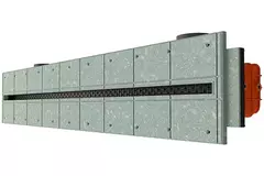 Ergovent plasterable frameless linear grille 1000 mm with 75 mm connection diameter – profile