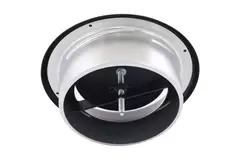 Ventilation exhaust valve 200 mm metal - E-DVS200 RAL9005 30% glossy