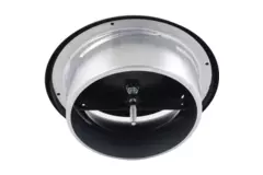 Ventilation supply valve 160 mm metal - S-DVS160 RAL9005 30% glossy