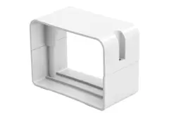 ClimaConnect connector for mounting duct 75 mm - RAL 9010