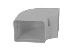 ClimaConnect 90° flat bend for mounting duct 100 mm - RAL 9010