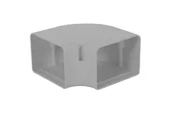 ClimaConnect 90° flat bend for mounting duct 100 mm - RAL 9010
