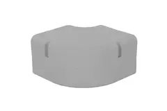 ClimaConnect 90° flat bend for mounting duct 100 mm - RAL 9010