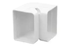 ClimaConnect inner bend for mounting duct 75 mm - RAL 9010
