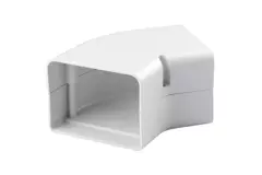 ClimaConnect 45° flat bend for mounting duct 75 mm - RAL 9010