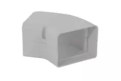 ClimaConnect 45° flat bend for mounting duct 75 mm - RAL 9010