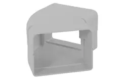 ClimaConnect 45° flat bend for mounting duct 75 mm - RAL 9010