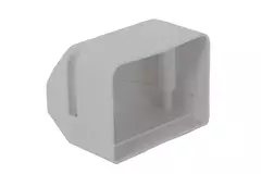 ClimaConnect end piece for mounting duct 75 mm - RAL 9010