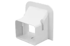 ClimaConnect wall rosette for mounting channel 75 mm - RAL 9010