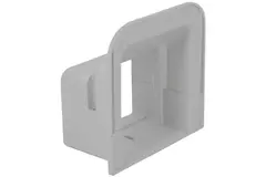 ClimaConnect wall rosette for mounting channel 100 mm - RAL 9010