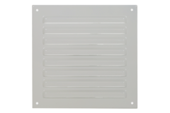 Outside grille square 200x200 mm aluminum - RAL9010