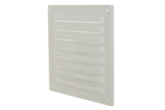 Outside grille square 150x150mm aluminum - RAL9010
