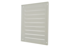 Outside grille square 150x150mm aluminum - RAL9010