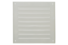 Outside grille square 150x150mm aluminum - RAL9010