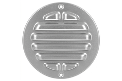 Outer grille round 80 mm aluminum - anodized aluminum