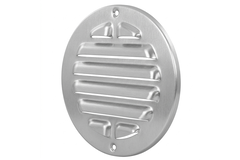 Outer grille round 80 mm aluminum - anodized aluminum