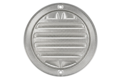 Outer grille round 80 mm aluminum - anodized aluminum
