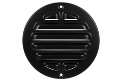 Outside grille round 80mm aluminum - RAL9005 30% gloss